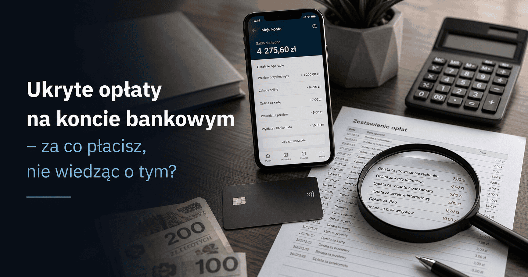 ukryte opłaty konto bankowe